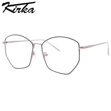 Kirka Female Glasses frames Optical Prescription Glasses for Woman Man Eyeglasses Geometric Big Frames Goggles Antiblue Glasses