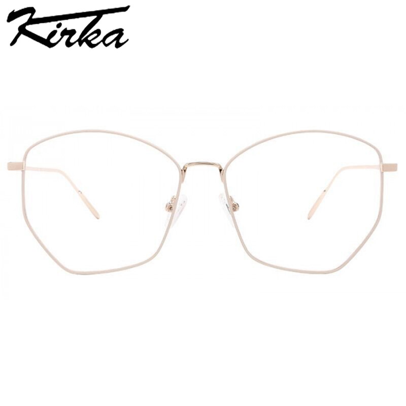 Kirka Female Glasses frames Optical Prescription Glasses for Woman Man Eyeglasses Geometric Big Frames Goggles Antiblue Glasses
