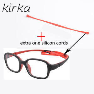 Kirka Flexible Kids Eyeglasses Frame TR90 Children Glasses Unbreakable Safe Light Boys Girls Optical Glasses Frame Kids Glasses