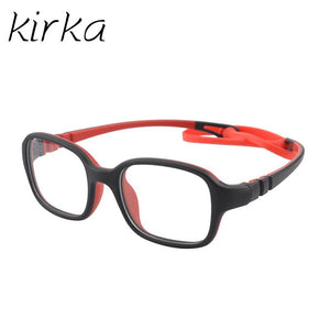 Kirka Flexible Kids Eyeglasses Frame TR90 Children Glasses Unbreakable Safe Light Boys Girls Optical Glasses Frame Kids Glasses