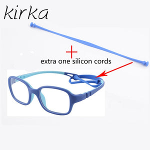 Kirka Flexible Kids Eyeglasses Frame TR90 Children Glasses Unbreakable Safe Light Boys Girls Optical Glasses Frame Kids Glasses