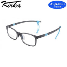 Load image into Gallery viewer, Kirka Kid Anti-blue Glasses Children Non-slip Temples TR90 Frame Eyeglasses Boy Girl Computer Eyewear Protect Eyes Child Glasses