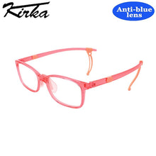 Load image into Gallery viewer, Kirka Kid Anti-blue Glasses Children Non-slip Temples TR90 Frame Eyeglasses Boy Girl Computer Eyewear Protect Eyes Child Glasses