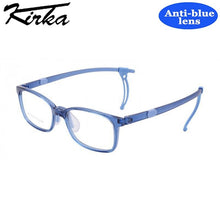 Load image into Gallery viewer, Kirka Kid Anti-blue Glasses Children Non-slip Temples TR90 Frame Eyeglasses Boy Girl Computer Eyewear Protect Eyes Child Glasses