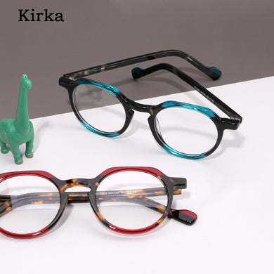 Kirka Kid Glasses Frame Acetate Optical Spectacles Frame Children Tortoiseshell Color Boys and Girls Eyewear Eyeglasses Myopia