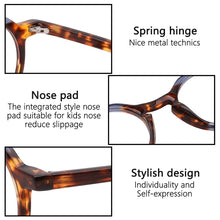 Load image into Gallery viewer, Kirka Kid Glasses Frame Acetate Optical Spectacles Frame Children Tortoiseshell Color Boys and Girls Eyewear Eyeglasses Myopia