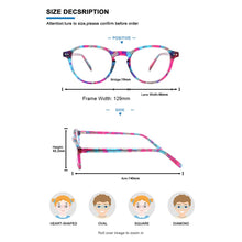 Load image into Gallery viewer, Kirka Kids Glasses Acetate Frames Round Lens Child Optical Eyewear Boys and Girls Myopia/Anti-blue Glasses Frame Floral pattern