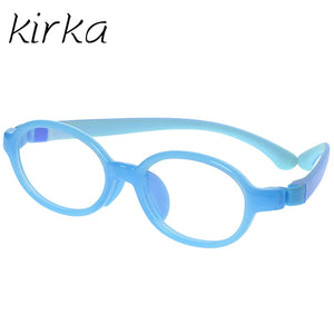 Kirka Optical Children Glasses Frames TR90 Flexible Kids Silicone Glasses Baby Eyeglass Kids Rubber Glasses Pink Unisex