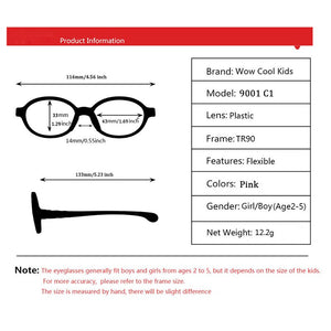 Kirka Optical Children Glasses Frames TR90 Flexible Kids Silicone Glasses Baby Eyeglass Kids Rubber Glasses Pink Unisex