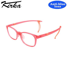 Load image into Gallery viewer, Kirka Rectangle Kids Blue Light Blocking Glasses Children TR90 Light Frame Eyeglasses Boy Girl Computer Eyewear Protect Eyes