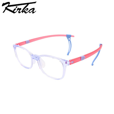 Kirka Rectangle Kids Blue Light Blocking Glasses Children TR90 Light Frame Eyeglasses Boy Girl Computer Eyewear Protect Eyes