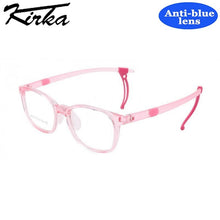 Load image into Gallery viewer, Kirka Rectangle Kids Blue Light Blocking Glasses Children TR90 Light Frame Eyeglasses Boy Girl Computer Eyewear Protect Eyes