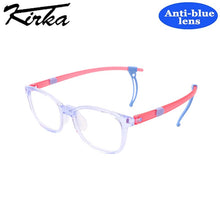 Load image into Gallery viewer, Kirka Rectangle Kids Blue Light Blocking Glasses Children TR90 Light Frame Eyeglasses Boy Girl Computer Eyewear Protect Eyes