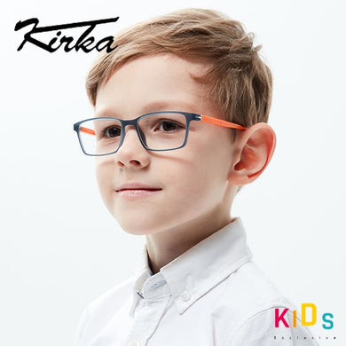 Kirka TR90 Frame Glasses Children Flexible Kids Glasses Optical Eyeglass Frames Square Glasses Children Eyeglasses for 6-10