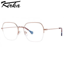 Load image into Gallery viewer, Kirka Woman Metal Glasses Frames Half Rim Eyeglasses for Women Optical Design Myopia Glasses for Man woman Floral Legs