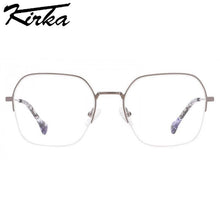 Load image into Gallery viewer, Kirka Woman Metal Glasses Frames Half Rim Eyeglasses for Women Optical Design Myopia Glasses for Man woman Floral Legs
