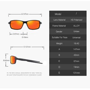 Kisunrise Men Polarized Sport Sunglasses Metal Frame Elastic paint colorful lenses Sun Glasses UV400 KS1104