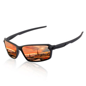 Kisunrise Men Polarized Sport Sunglasses Metal Frame Elastic paint colorful lenses Sun Glasses UV400 KS1104