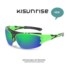 Load image into Gallery viewer, Kisunrise Men Polarized Sport Sunglasses Windproof Mirror Riding Glasses Outdoor UV400 KS1111