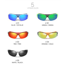 Load image into Gallery viewer, Kisunrise Men Polarized Sport Sunglasses Windproof Mirror Riding Glasses Outdoor UV400 KS1111