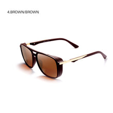 Load image into Gallery viewer, Kisunrise Polarized Sunglasses Men Vintage Square Steampunk Sun Glasses For Driving Sun Glasses UV400 KS0623