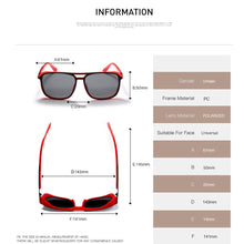 Load image into Gallery viewer, Kisunrise Polarized Sunglasses Men Vintage Square Steampunk Sun Glasses For Driving Sun Glasses UV400 KS0623
