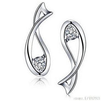Pisces Stud Earrings For Women Gift Fashion Jewelry Silver Plated Classic fish constellation brincos