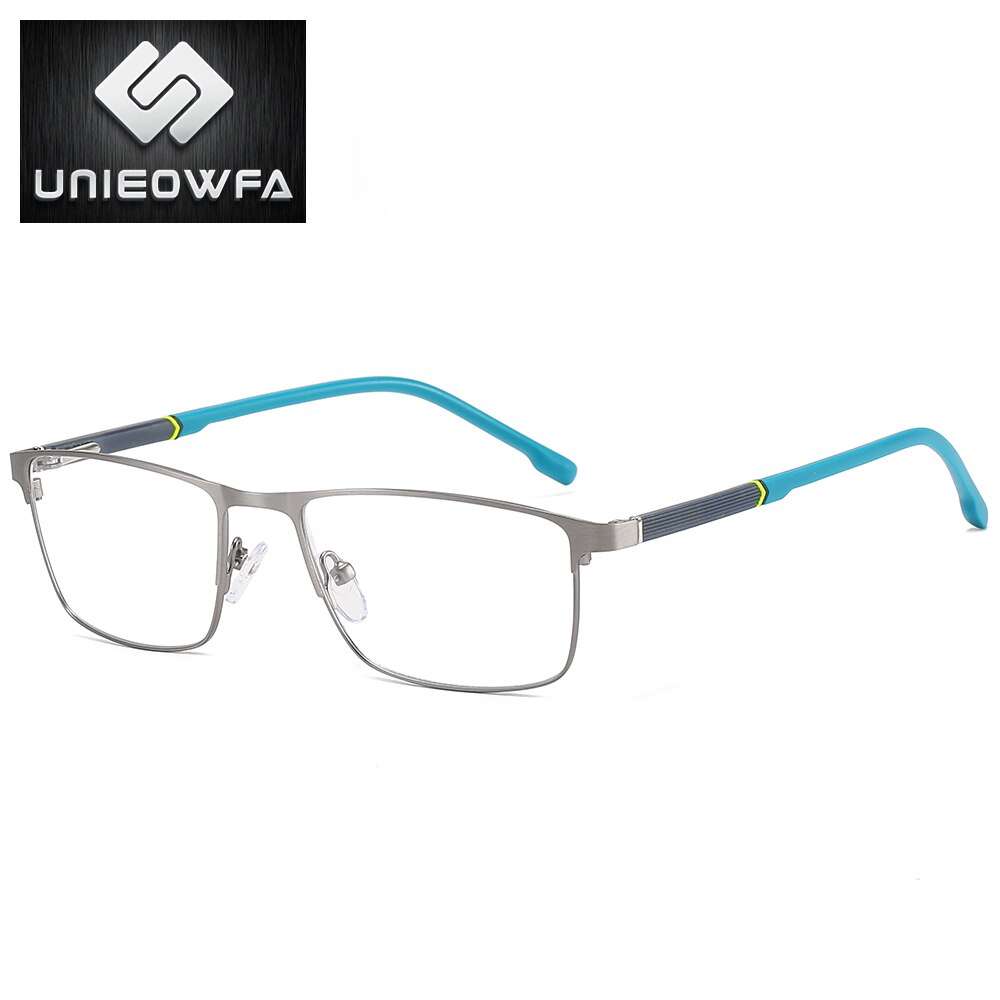 Korea Myopia Optical Eyeglasses Frame Men Custom Prescription Glasses Frame Male Rectangle Stainless Steel Spectacles Frame