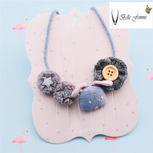 Load image into Gallery viewer, Korea New Handmade Cute Cloth Cartoon Puppy Colorful Button Children Kids Girl Necklaces Fashion Jewelry Accessories