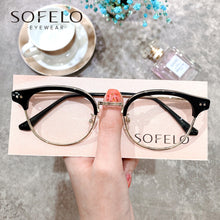 Load image into Gallery viewer, Korea Retro Round Optical Glasses Frame Women Anti Blue Light Myopia Eyeglasses Frame Prescription Vintage Computer Eyewear 2022