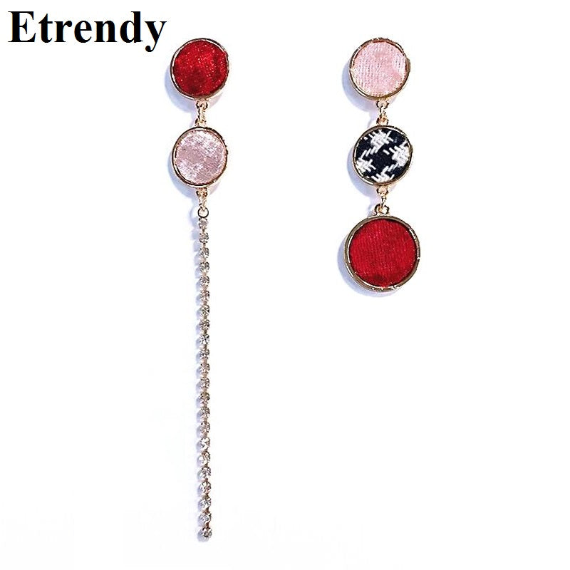 Korean 2018 New Long Tassel AB Earrings For Women oorbellen Temperament All Match Trendy Jewelry Party Accessories Bijoux