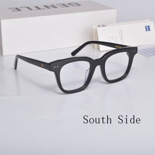 Load image into Gallery viewer, Korean Brand Design GENTLE South Side Eyeglasses Frames Acetate Square Myopia Reading Anti Blue Prescription  Glasses With Case