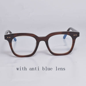 Korean Brand Design GENTLE South Side Eyeglasses Frames Acetate Square Myopia Reading Anti Blue Prescription  Glasses With Case