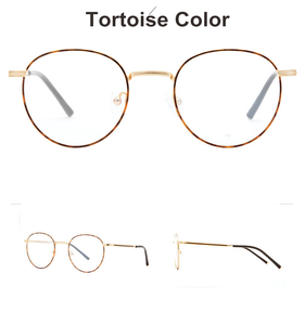 Korean Brand Designer Titanium Retro Round Glasses Frame Men's Women's Eyeglasses Blue light Prescription Gafas Oculos De Grau