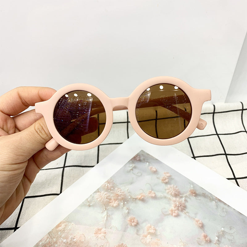 Korean Cute Round Sunglasses for Kids Girls Boys Children's Sun Glasses UV400 Protection De Sol Gafas