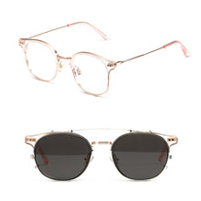 Load image into Gallery viewer, Korean GM Acetate Frames Titanium Eyeglasses Cat-eye Anti-blue Sunglasses Clip Alio Women Men Prescription Lens Original Bag