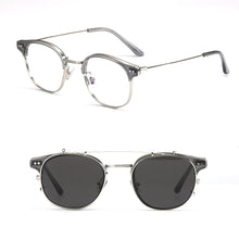 Load image into Gallery viewer, Korean GM Acetate Frames Titanium Eyeglasses Cat-eye Anti-blue Sunglasses Clip Alio Women Men Prescription Lens Original Bag