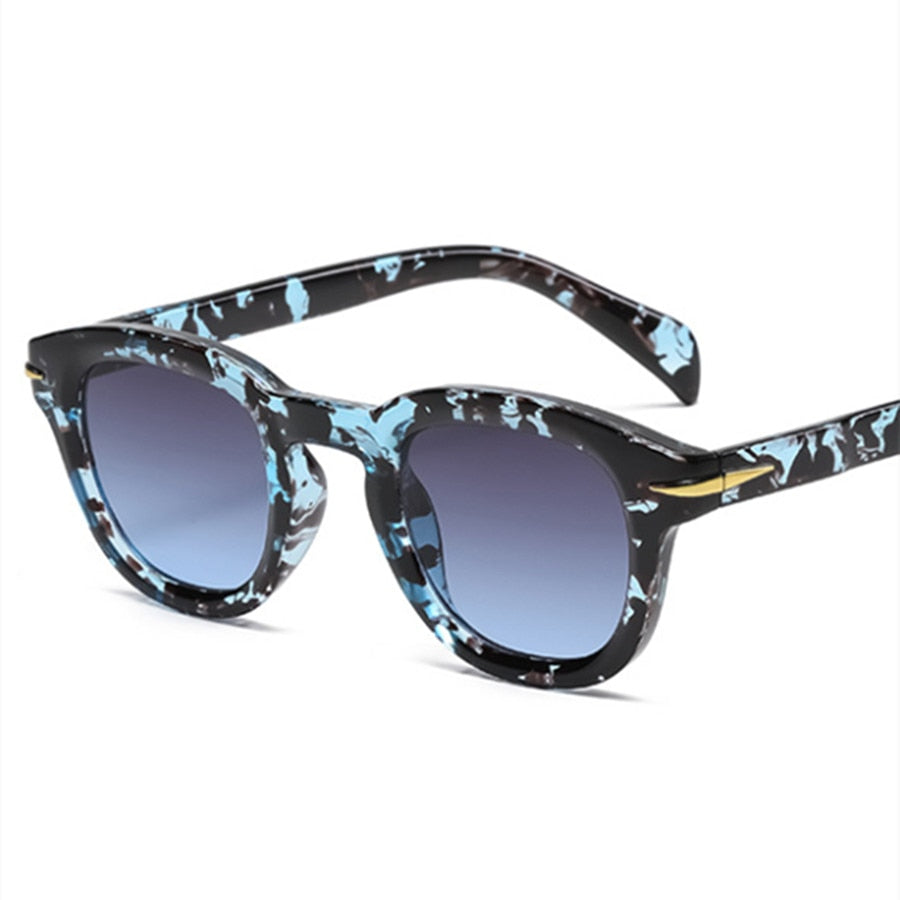 Korean Style Round Small Frame Sunglasses For Men  Retro Modern Star Eyewear Glasses UV400