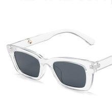 Carica l&#39;immagine nel visualizzatore di Gallery, Korean Style Small Rectangular Female Sunglasses Retro Shade Small Glasses Leopard Print Hip-hop Transparent Sunglasses