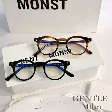 Korean Top Brand Designer Boutique Round Frame Acetate Eyeglasses Gentle Milan Oliver Reading Glasses Women Men Eyeglasses Frame
