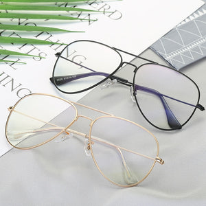 Korean Version of Large Frame Flat Glasses Women Glasses Frame Optical Glasses Frame Eyewear Clear Men Glases