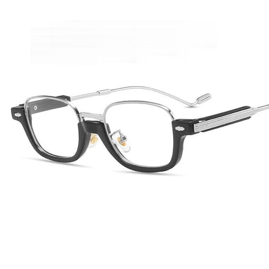 Korean brand women men Eyeglasses frames women men semi-rimless Eyewear Frames Women Men For Reading Myopia Prescription lens