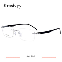 Load image into Gallery viewer, Krasivyy  2023 Pure Titanium Rimless Glasses Frame Men Myopia Prescription Eyeglasses Women Korean Screwless Optical Eyewear