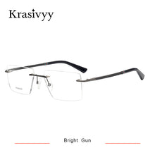 Load image into Gallery viewer, Krasivyy 2023 Pure Titanium Rimless Glasses Frame Men  Myopia Optical Prescription Eyeglasses Male Square Eyewear