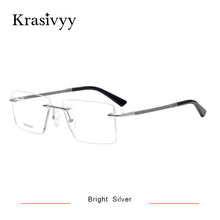 Load image into Gallery viewer, Krasivyy 2023 Pure Titanium Rimless Glasses Frame Men  Myopia Optical Prescription Eyeglasses Male Square Eyewear