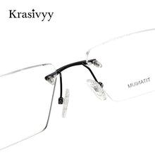 Load image into Gallery viewer, Krasivyy 2023 Pure Titanium Rimless Glasses Frame Men  Myopia Optical Prescription Eyeglasses Male Square Eyewear