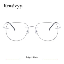 Load image into Gallery viewer, Krasivyy 2023 Rimless Pilot Eyewear Men Ultralight Optical Prescription Eyeglasses Women Pure Titanium Myopia Glasses Frame