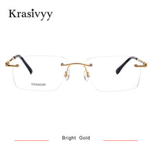Load image into Gallery viewer, Krasivyy 2023 Titanium Rimless Glasses Frame Men Eyeglasses Myopia Spectacle Frames Brand Prescription Eye glasses Frame for Men