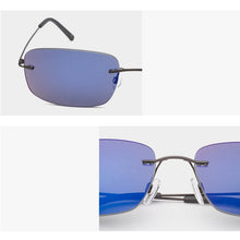 Load image into Gallery viewer, Krasivyy BRAND 2023 B Titanium Rimless Sunglasses Men  Nylon Lens Rectangle Driving Sun Glasses Women Oculos De So