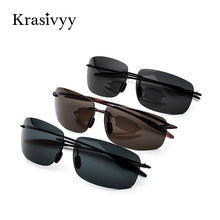 Load image into Gallery viewer, Krasivyy BRAND 2023 TR90 Rimless Sunglasses Men  Nylon Lens Square Driving Sun Glasses Oculos De So